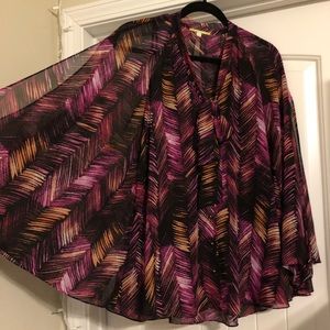 (NWOT) Gianni Bini Open Sleeve Long Sleeve Top